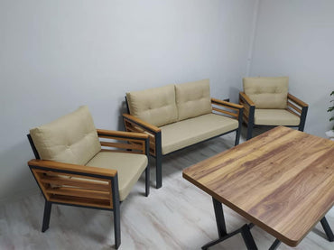 Papatya Metal Bahçe Mobilyası Takımı(Bahçe,Balkon,Cafe,Ofis)