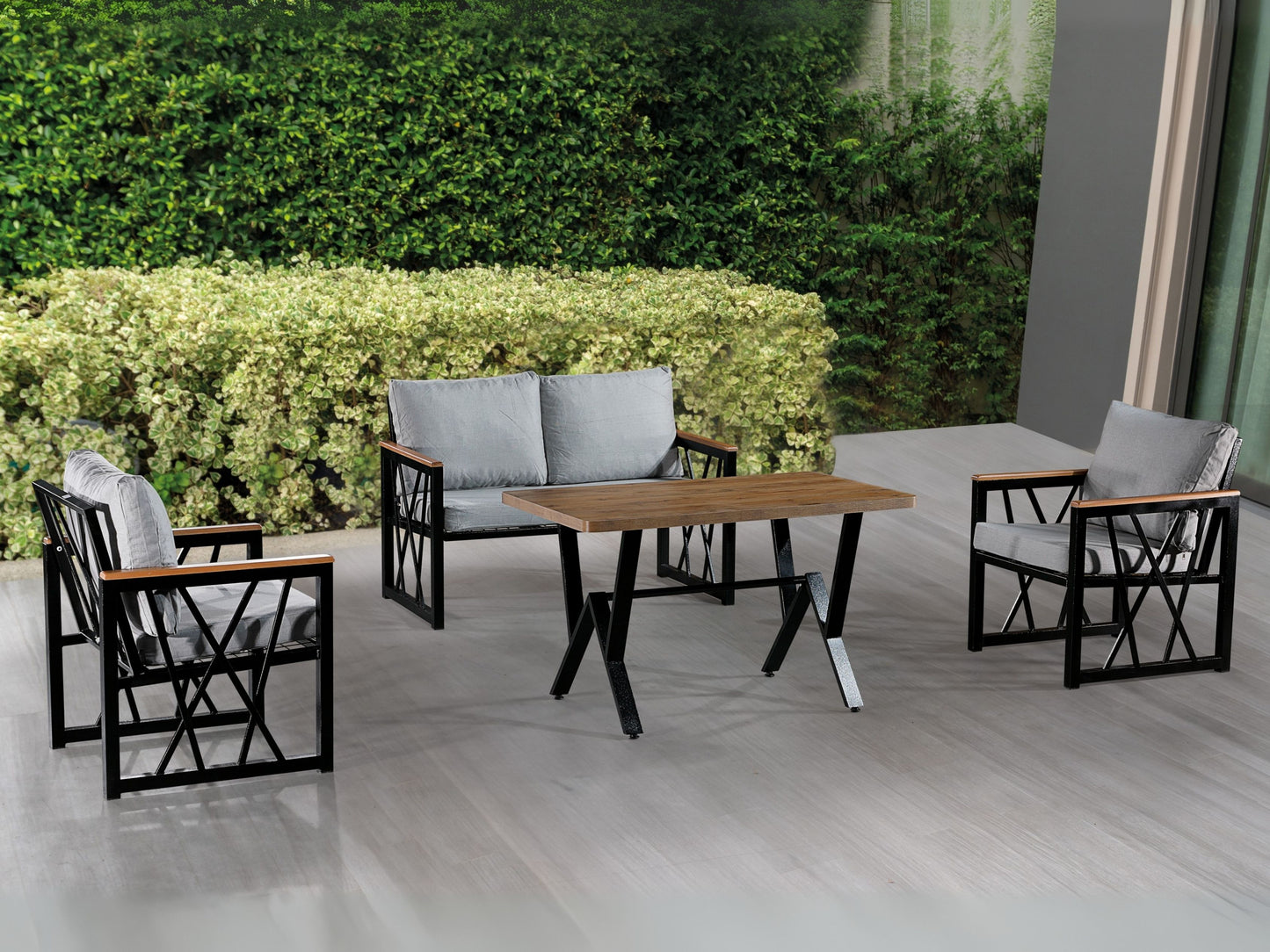 Açelya Metal Bahçe Mobilyası Takımı(Bahçe,Balkon,Cafe,Ofis)