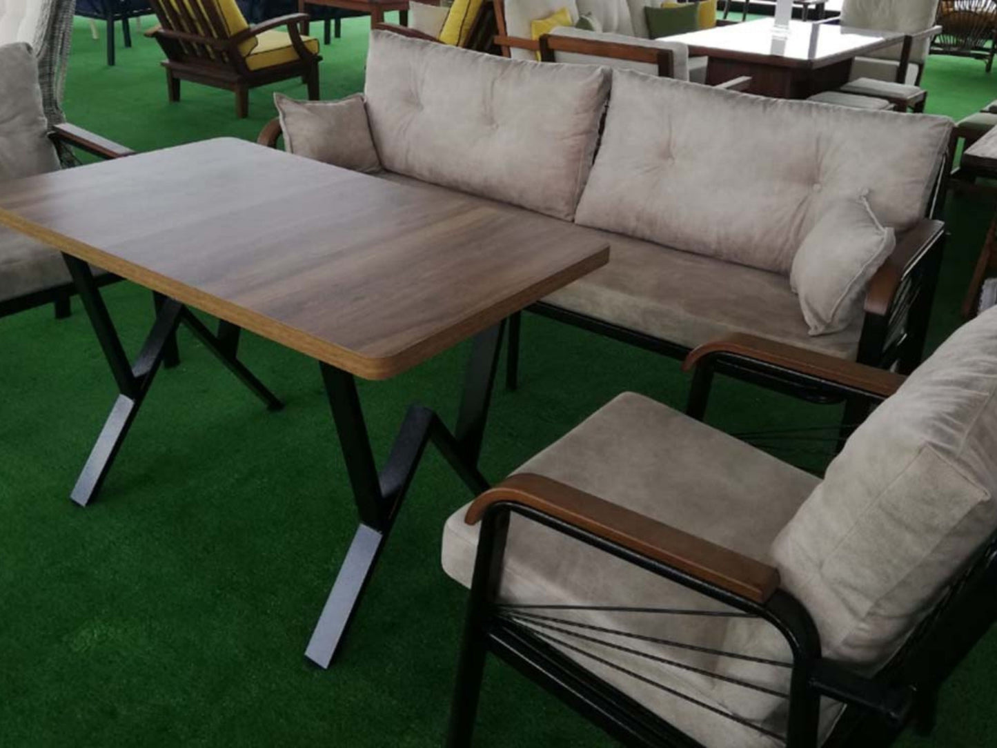 Quantum Metal Bahçe Mobilyası Takımı(Bahçe,Balkon,Cafe,Ofis)