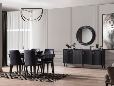 Zen Yemek Odası Takımı(Antrasit)