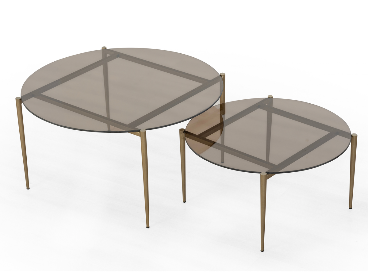 Vetro Orta Sehpa Set