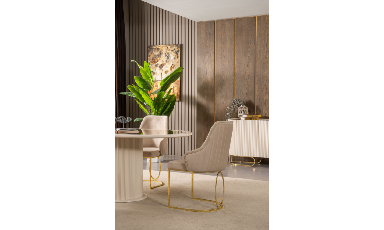 Luccix Yemek Odası Takımı (Gold)