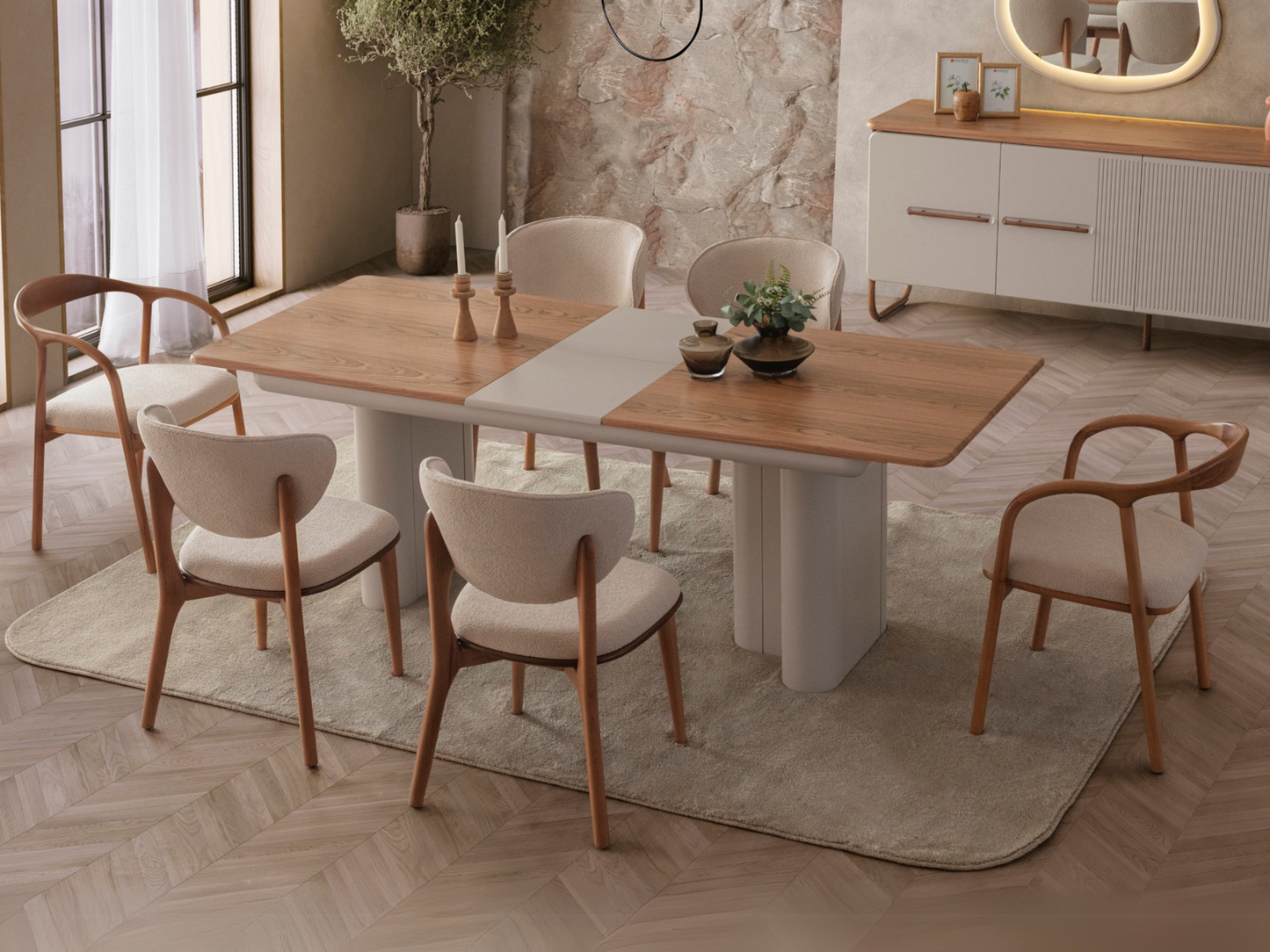 Lotus Yemek Odası Takımı