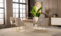 Luccix Yemek Odası Takımı (Gold)