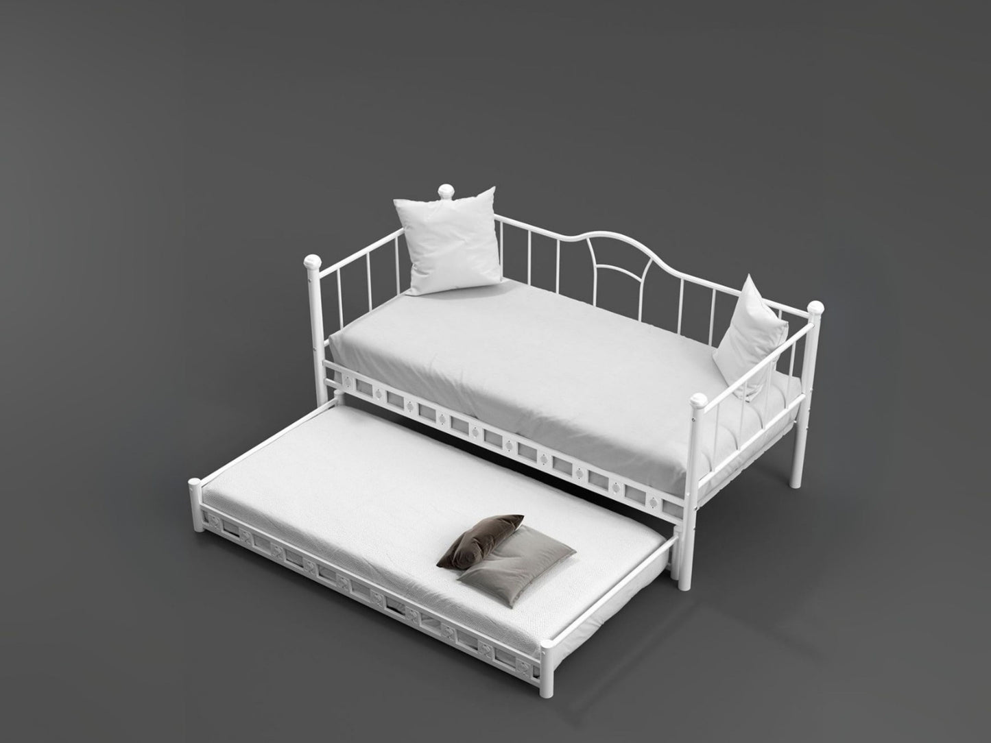 Camalia Ferforje Metal Yavrulu Karyola(Kargo Hediye)