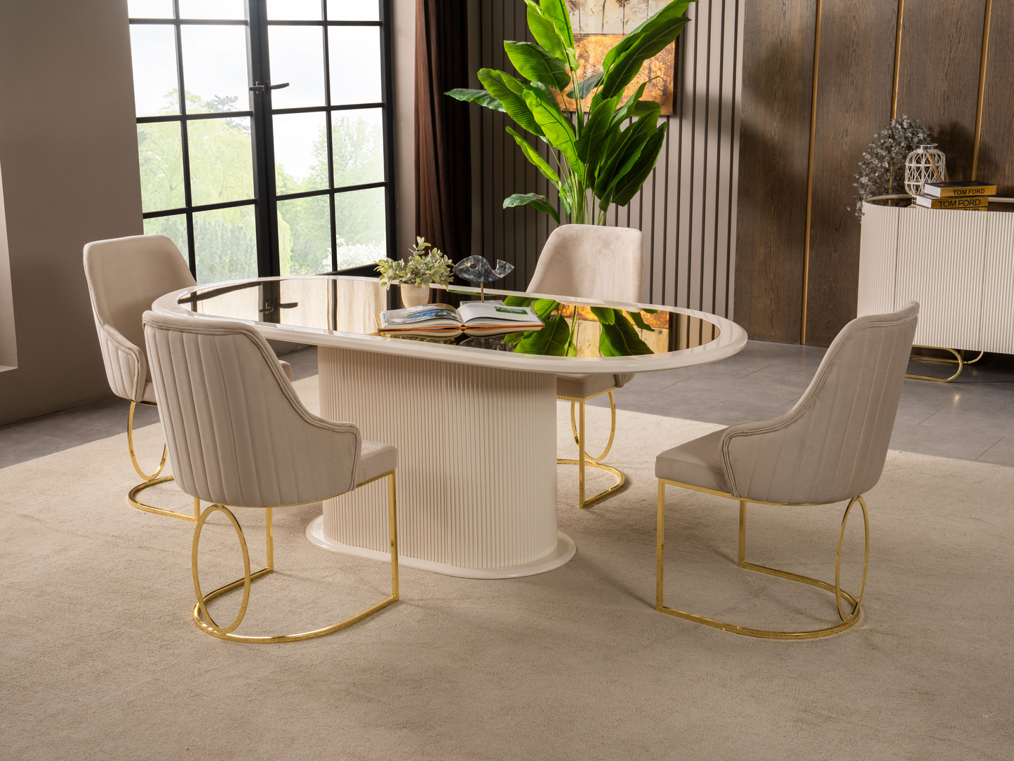 Luccix Yemek Odası Takımı (Gold)